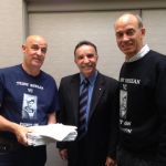 with Garry Ivory and Andrew Nikolic MP presenting 5000 petitions for Teddy Sheean