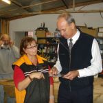 with Gillian at the Oatlands Community Men's Shed